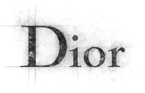 Dior logo i nazwa